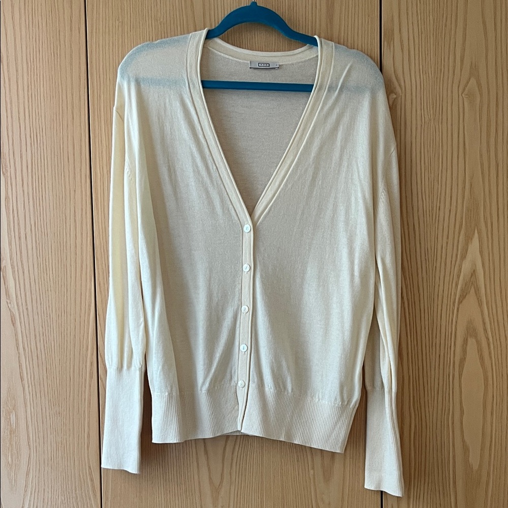 Cream Cardigan Sweater